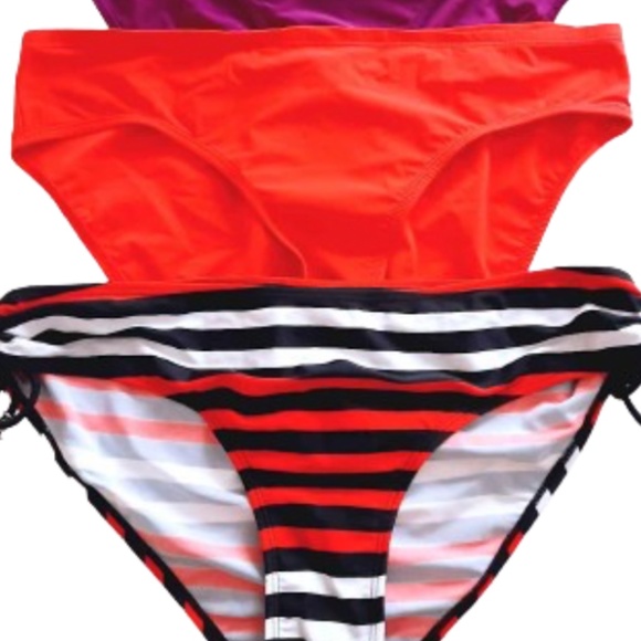 Bikini Bottom Bundle Red/Black/Purple size 12/Large - Picture 5 of 5